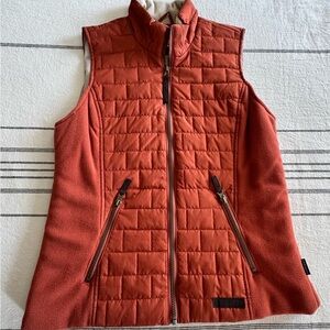 Women's Quilted Burnt Vest in Burnt Orange